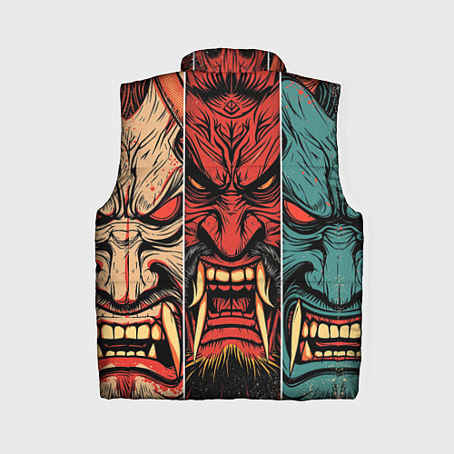 Женский жилет Demons Oni - neuroart / 3D-Черный – фото 2