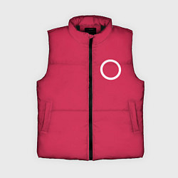 Женский жилет Страж Squid game круг, цвет: 3D-черный