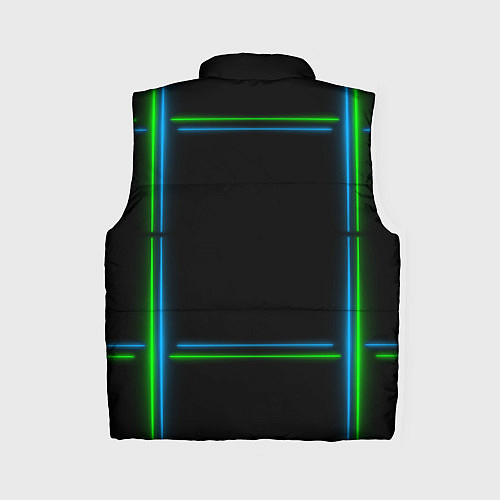 Женский жилет Neon green light blue / 3D-Черный – фото 2