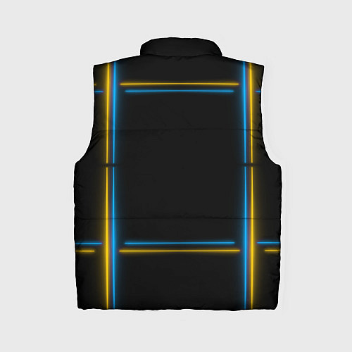 Женский жилет Neon yellow light blue / 3D-Черный – фото 2