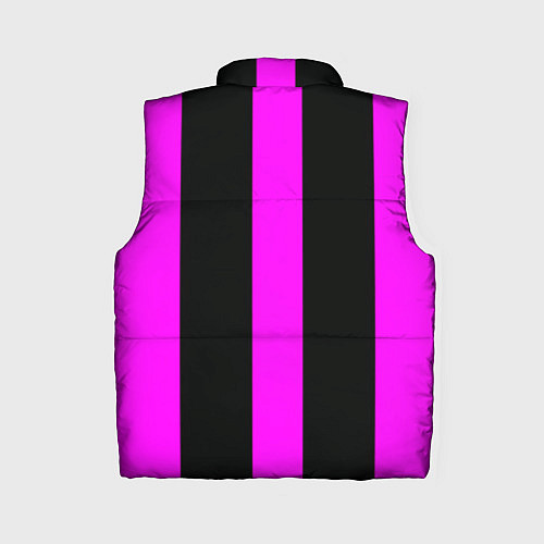 Женский жилет Color black pink lines / 3D-Черный – фото 2