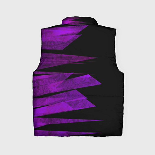 Женский жилет Color purple black stripes / 3D-Черный – фото 2