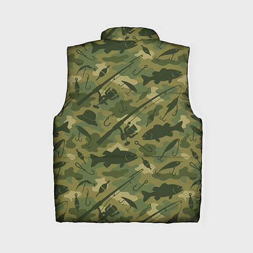 Женский жилет Камуфляж рыболовный / 3D-Черный – фото 2