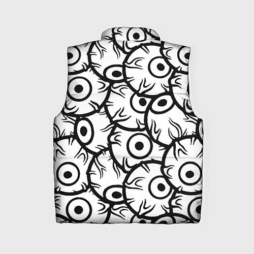 Женский жилет Doom глаза монстра / 3D-Черный – фото 2