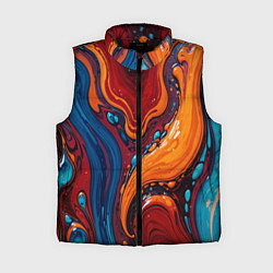 Женский жилет Пламя и синева