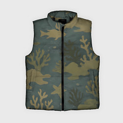 Женский жилет Подводный камуфляж из рыб