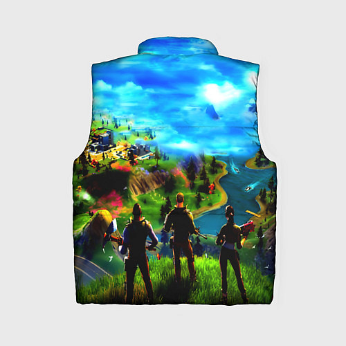 Женский жилет Fortnite x doom logo / 3D-Черный – фото 2