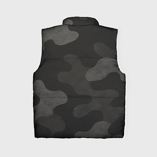Женский жилет Черно-серый камуфляж / 3D-Черный – фото 2