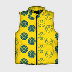 Женский жилет Ряды из спортивных мячей, цвет: 3D-черный