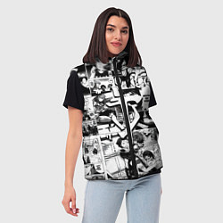 Женский жилет Doom anime black, цвет: 3D-черный — фото 2