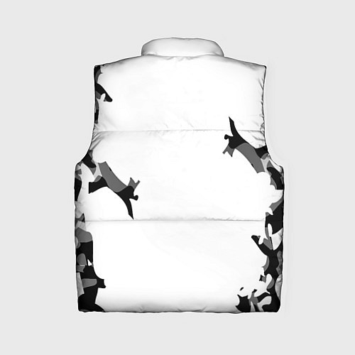 Женский жилет Doom лого камуфляж текстура / 3D-Черный – фото 2