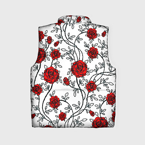Женский жилет Doom розы / 3D-Черный – фото 2