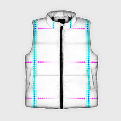 Женский жилет Color white blue pink stripes