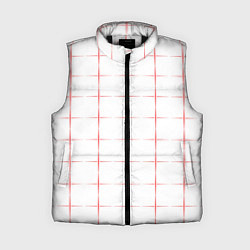 Женский жилет Color white red crosses