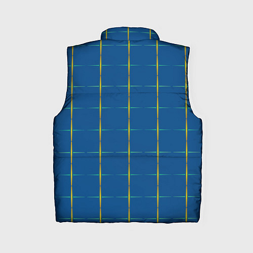 Женский жилет Color blue yellow cross / 3D-Черный – фото 2
