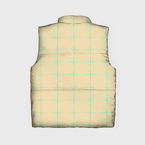 Женский жилет Color beige green crosses / 3D-Черный – фото 2