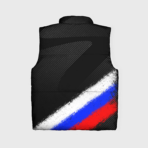 Женский жилет Спортивный триколор России / 3D-Черный – фото 2