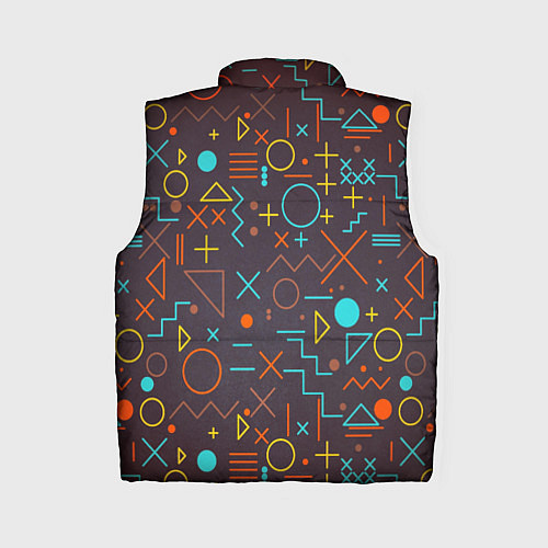 Женский жилет Different shapes of geometry / 3D-Черный – фото 2