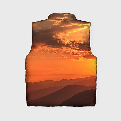 Женский жилет Закат на перевале актопрак / 3D-Черный – фото 2