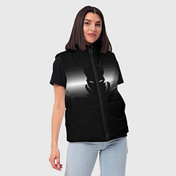 Женский жилет Силуэт Бэтмена - градиент, цвет: 3D-черный — фото 2