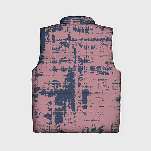 Женский жилет Текстура с потертостями сине-розовая / 3D-Черный – фото 2