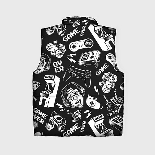 Женский жилет Retro gamer pattern / 3D-Черный – фото 2
