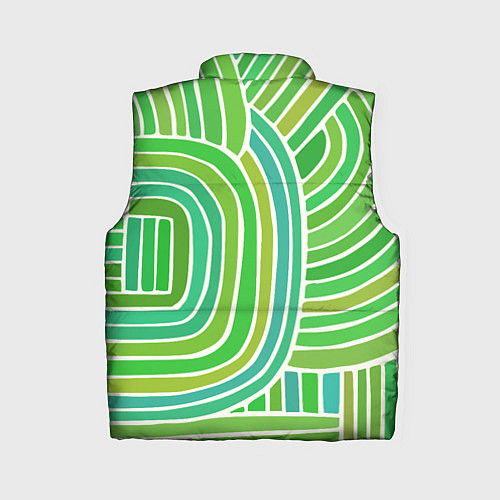 Женский жилет Абстрактный узор зеленый / 3D-Черный – фото 2