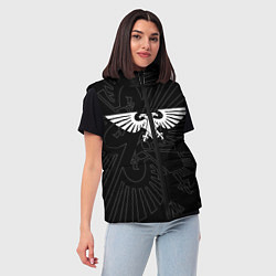 Женский жилет Вархаммер - Империум человечества, цвет: 3D-черный — фото 2