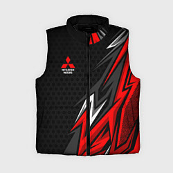 Женский жилет Митсубиси - спортивный красный, цвет: 3D-черный