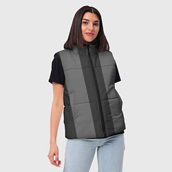 Женский жилет Color black and grey, цвет: 3D-черный — фото 2
