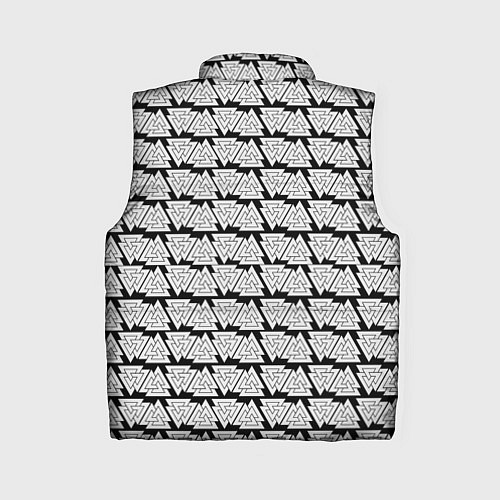 Женский жилет Символы валькнут как броня защиты / 3D-Черный – фото 2