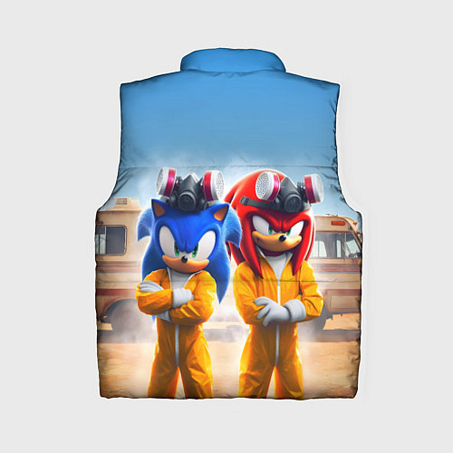 Женский жилет Sonic and echidna Knuckles - Breaking bad soap ope / 3D-Черный – фото 2