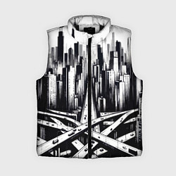 Женский жилет American metropolis, цвет: 3D-черный