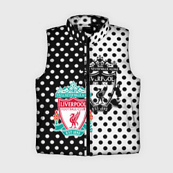 Женский жилет Liverpool черно белые точки