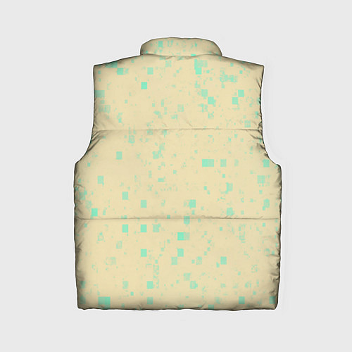 Женский жилет Color beige turquoise / 3D-Черный – фото 2