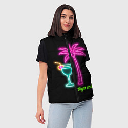 Женский жилет Night club, цвет: 3D-черный — фото 2