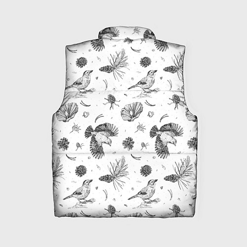 Женский жилет Сойка в Бузулукском бору / 3D-Черный – фото 2