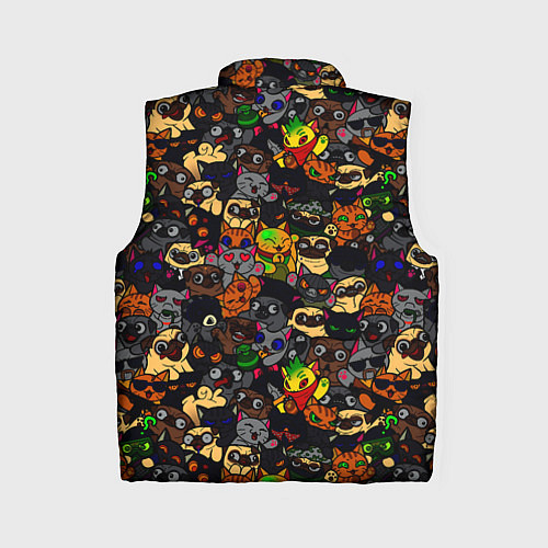 Женский жилет Paw / 3D-Черный – фото 2