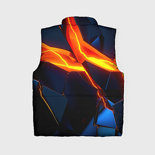 Женский жилет Plate fractures / 3D-Черный – фото 2