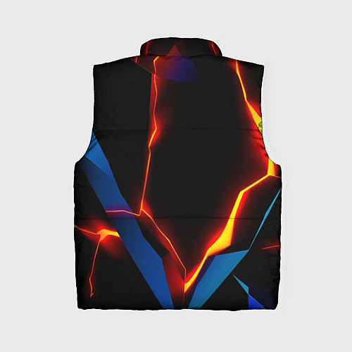 Женский жилет Neon orange glow / 3D-Черный – фото 2