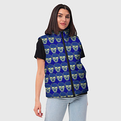 Женский жилет Сияние черепа, цвет: 3D-черный — фото 2