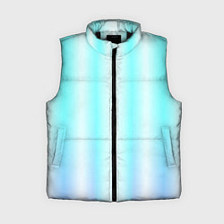Женский жилет Neon white blue lines, цвет: 3D-черный