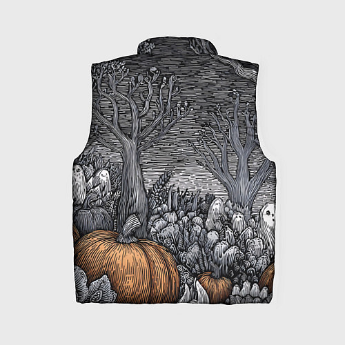 Женский жилет Осенние шалости духов / 3D-Черный – фото 2