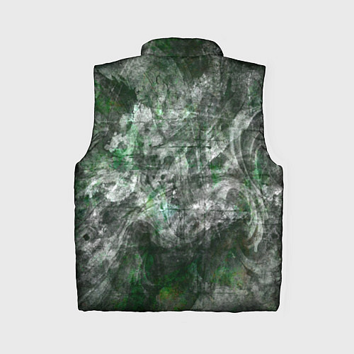 Женский жилет Абстракция - acid boom / 3D-Черный – фото 2