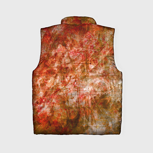 Женский жилет Абстракция - bright red / 3D-Черный – фото 2