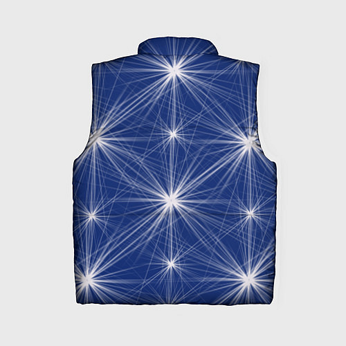Женский жилет Звезды на синем фоне / 3D-Черный – фото 2