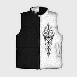 Женский жилет Вегвизир и став бессмертия в рунах, цвет: 3D-черный