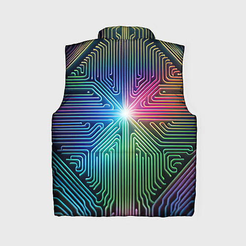 Женский жилет Линейная графика / 3D-Черный – фото 2