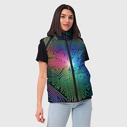 Женский жилет Линейная графика, цвет: 3D-черный — фото 2