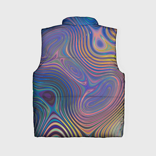 Женский жилет Абстрактная рябь / 3D-Черный – фото 2